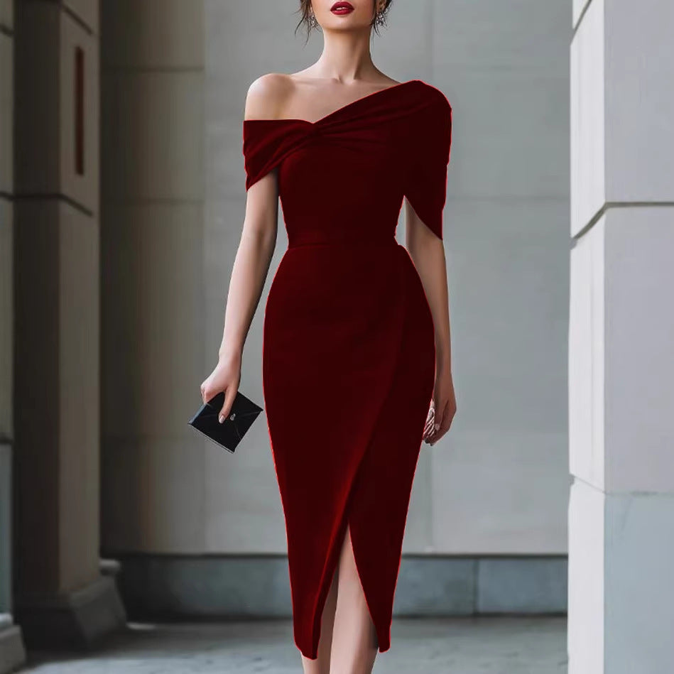Nova Asymmetrisches Kleid