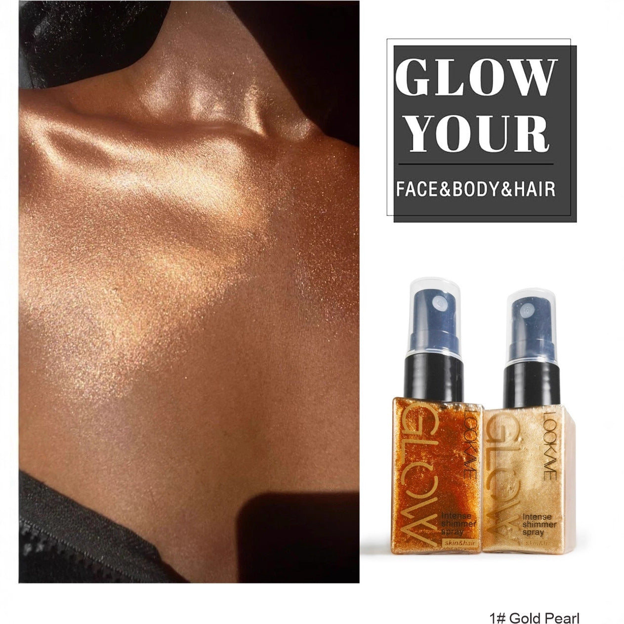 Intensiv schimmerndes Highlighter- & Fixierspray mit Perleffekt