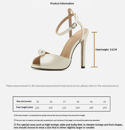 Satin Stiletto Heels Womens Sandals Wedding Shoes Party Shoes