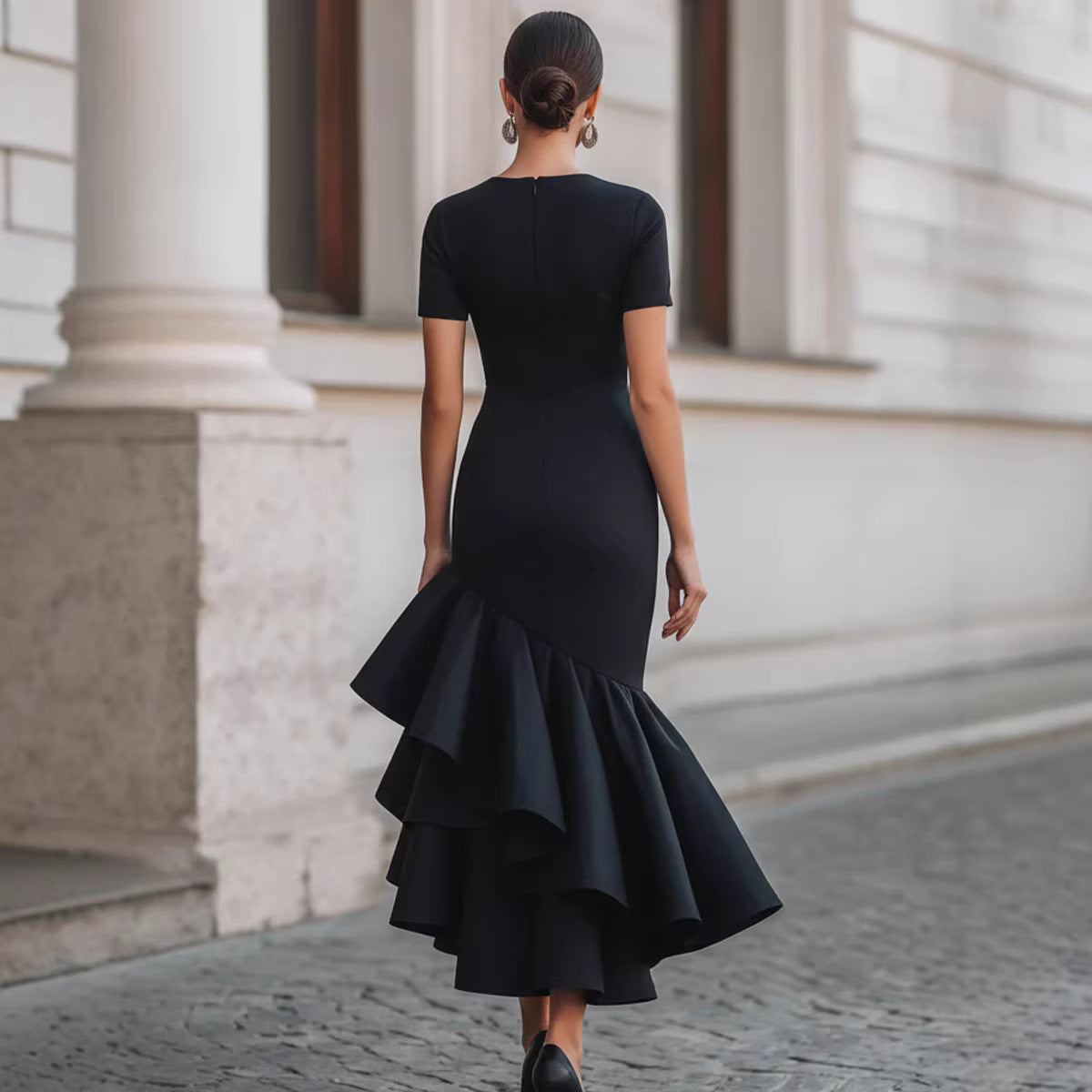 Schwarzes Bella-Kleid