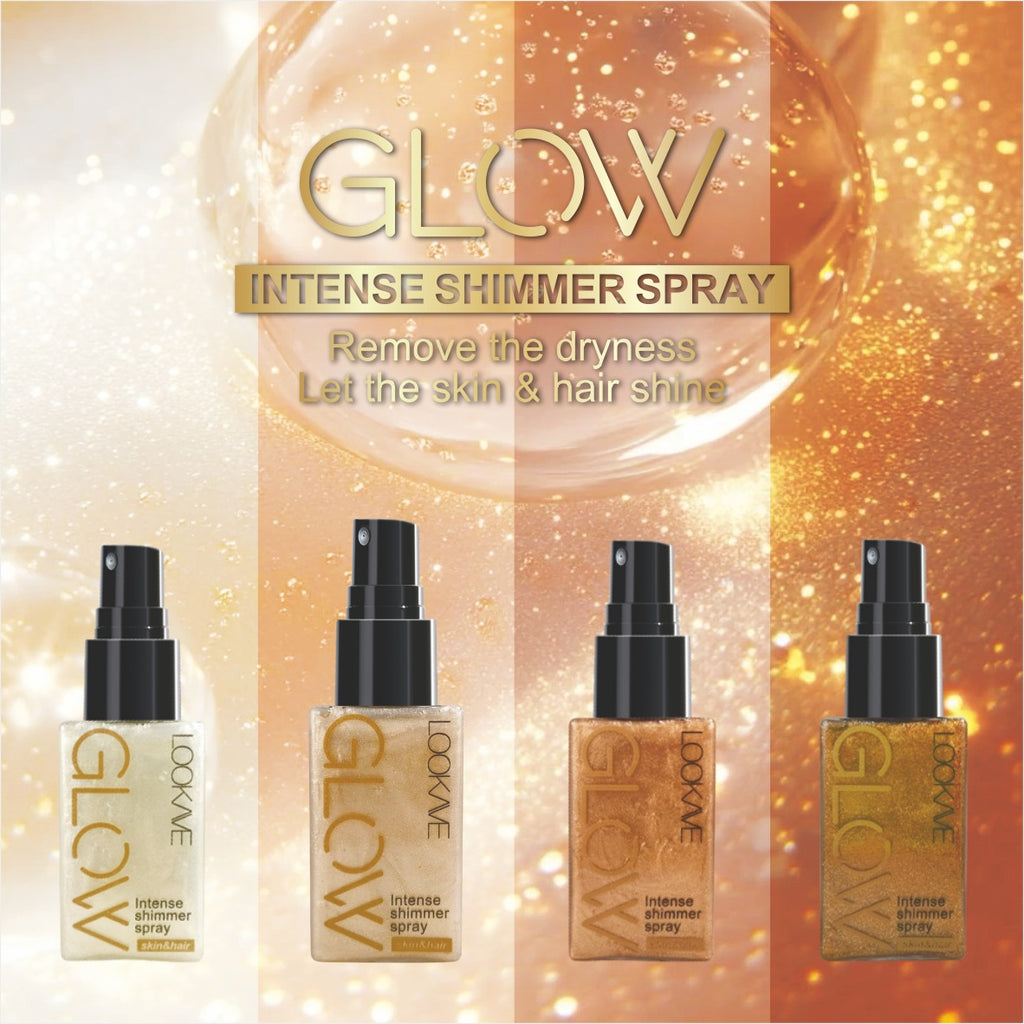 Intensiv schimmerndes Highlighter- & Fixierspray mit Perleffekt