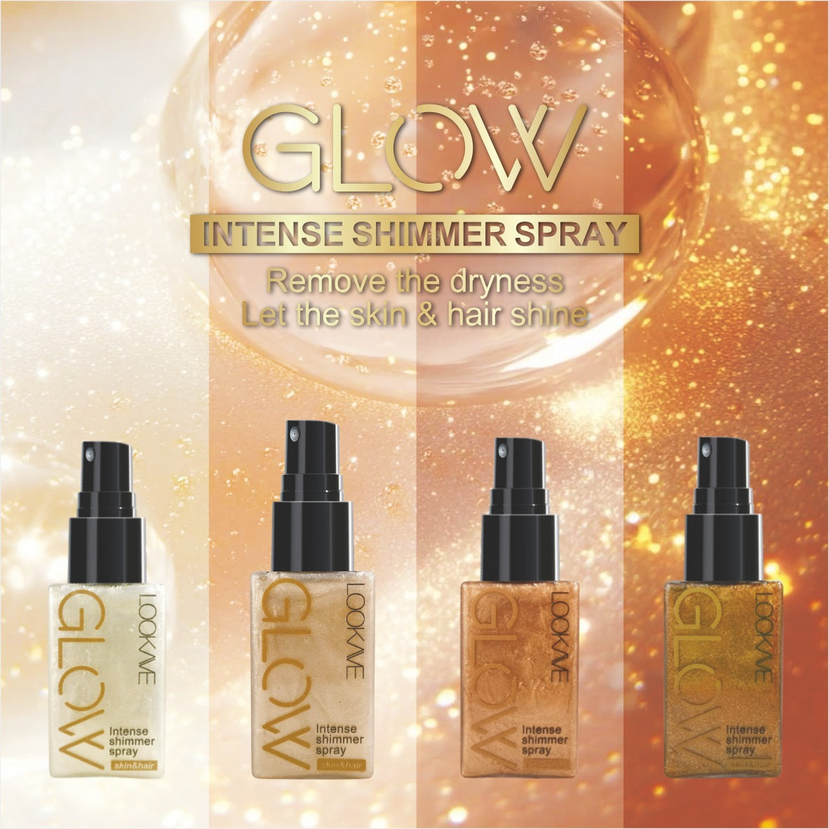 Intensiv schimmerndes Highlighter- & Fixierspray mit Perleffekt